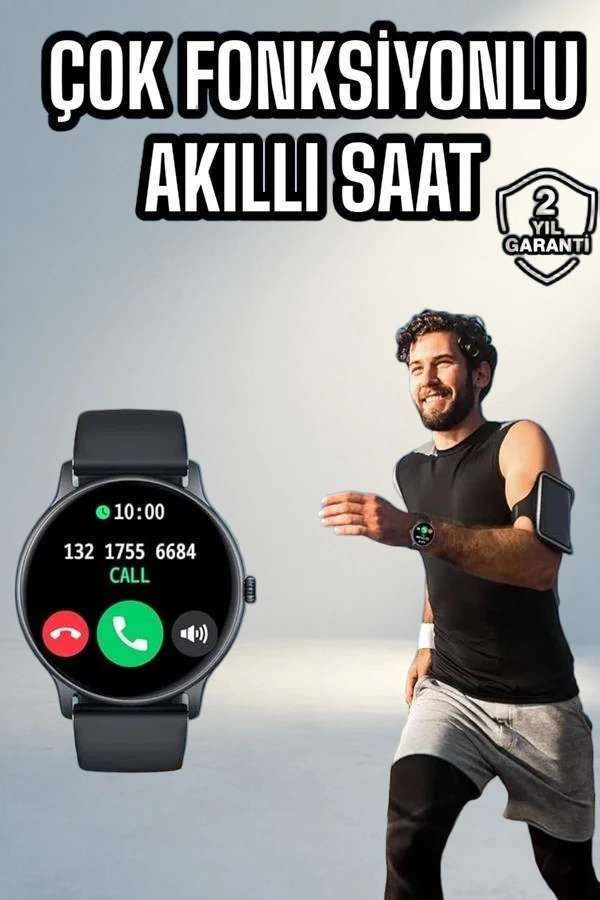 Fonksiyonel Akıllı Saat AMOLED Ekran NFC Uyumlu 1 Adet