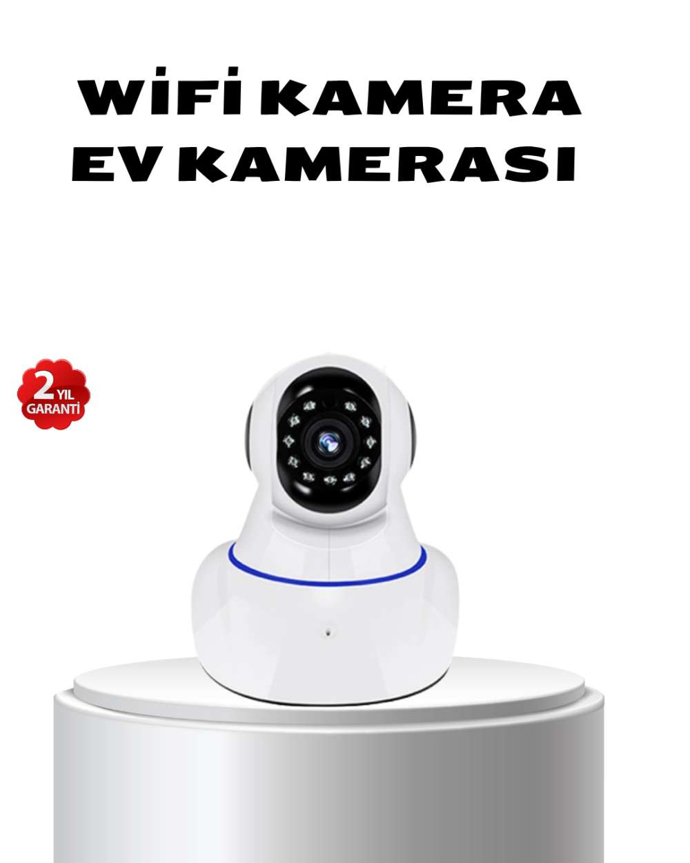 Full HD Akıllı IP Kamera Gece Görüşlü, Hareket Sensörlü, Çift Yönlü Ses ve Online Kayıt Özellikli