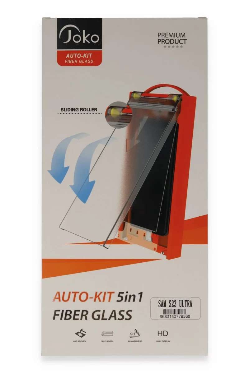 Galaxy S23 Ultra AutoKit 5in1 Fiber Hayalet Cam Ekran Koruyucu