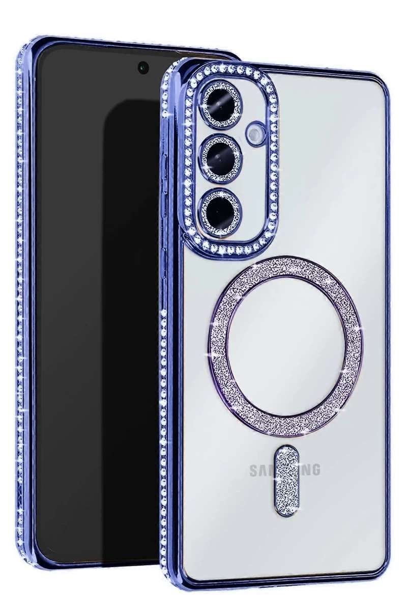 Galaxy S24 FE Joke Simli Magneticsafe Kılıf - Mavi