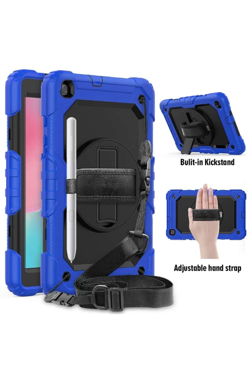 Galaxy T290 Tab A 8 Kılıf Pars Tablet Kapak - Mavi