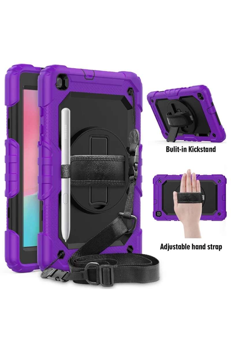 Galaxy T290 Tab A 8 Kılıf Pars Tablet Kapak - Mor