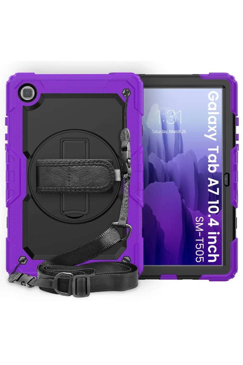 Galaxy T500 Tab A7 10.4 Kılıf Pars Tablet Kapak - Mor