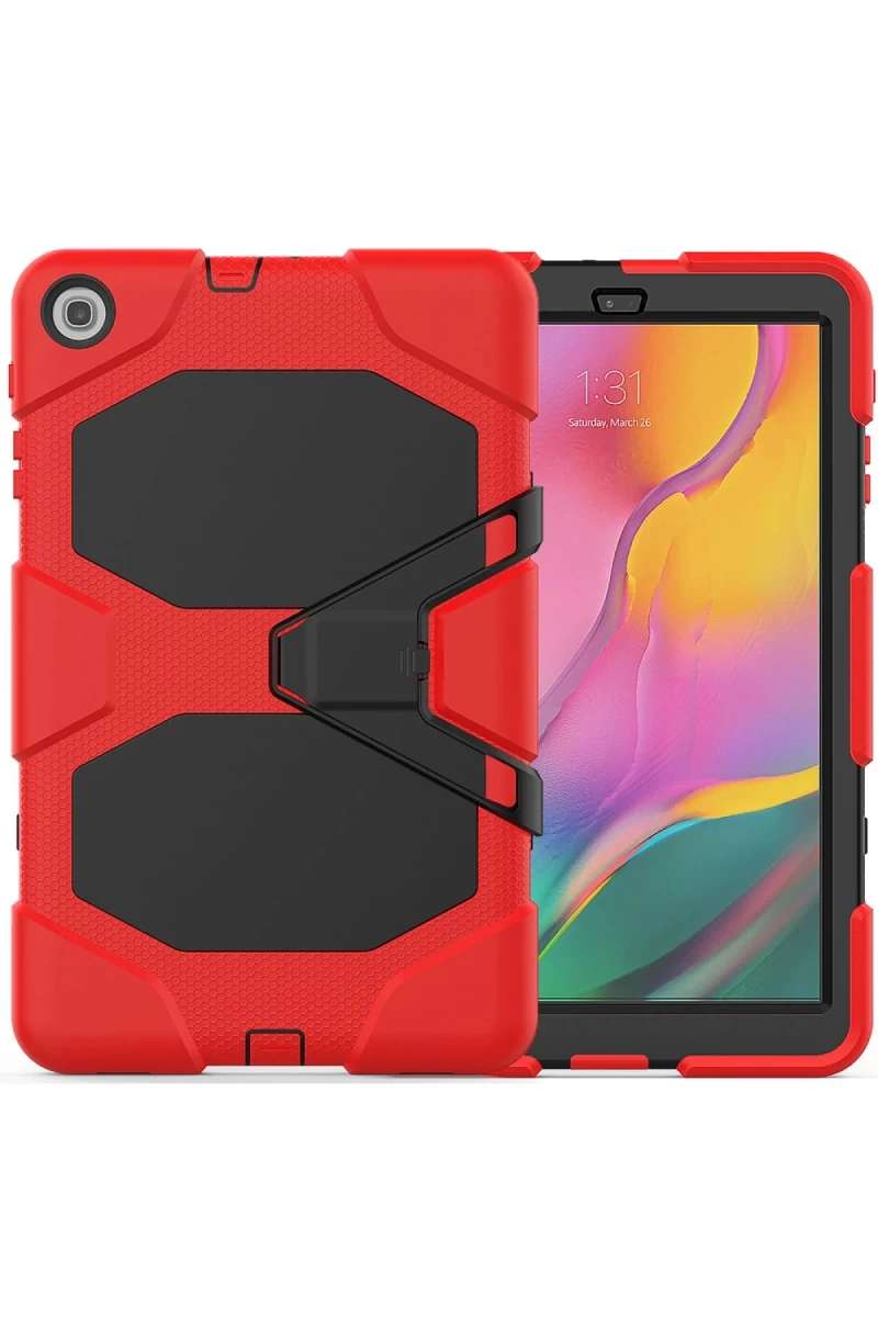 Galaxy T510 Tab A 10.1 Kılıf Griffin Tablet Kapak - Kırmızı