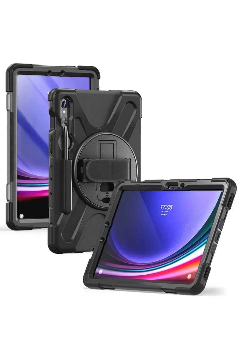 Galaxy X510 Tab S9 FE 11 Kılıf Amazing Tablet Kapak - Siyah