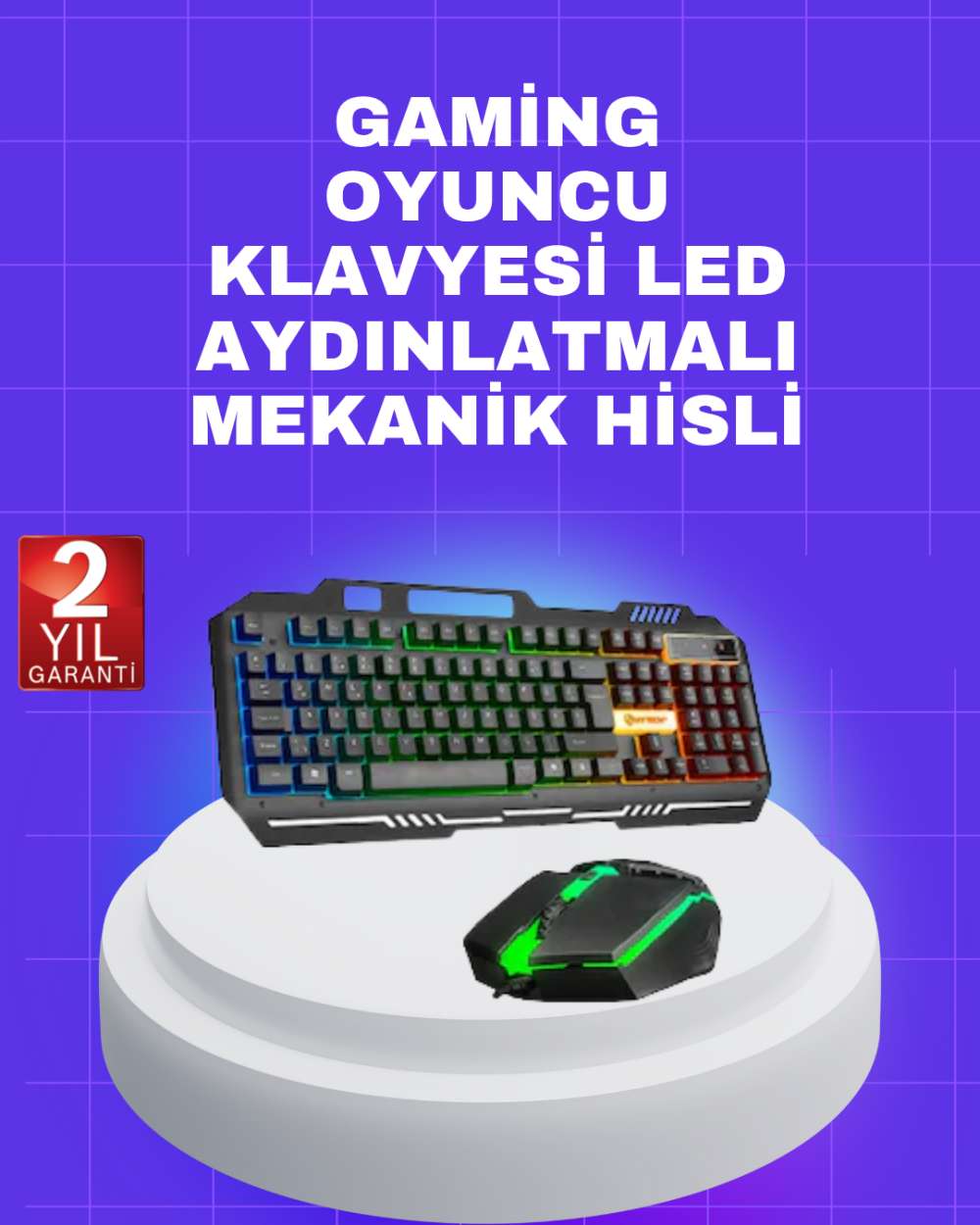 Gaming Klavye Mouse – Çatışmasız Tuş, Hızlı Tepki Süresi