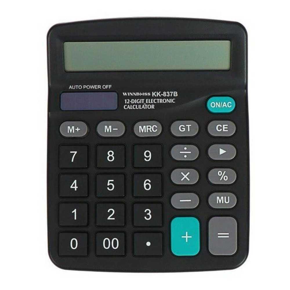 Geniş LCD Ekranlı Standart Fonksiyonlu Masaüstü Hesap Makinesi