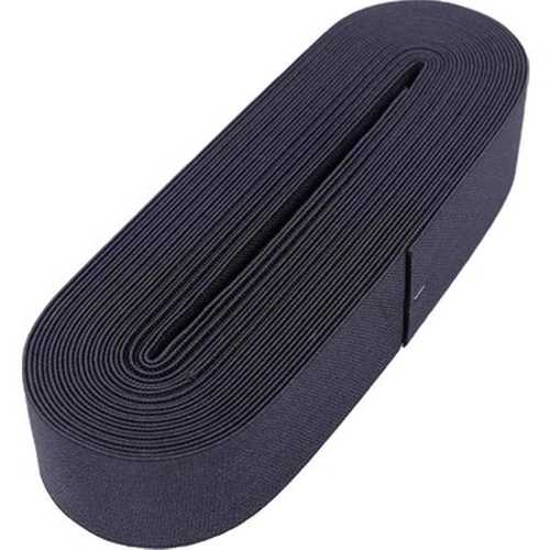 Geniş Yassı Paça Lastik 4 cm 10 Metre Siyah