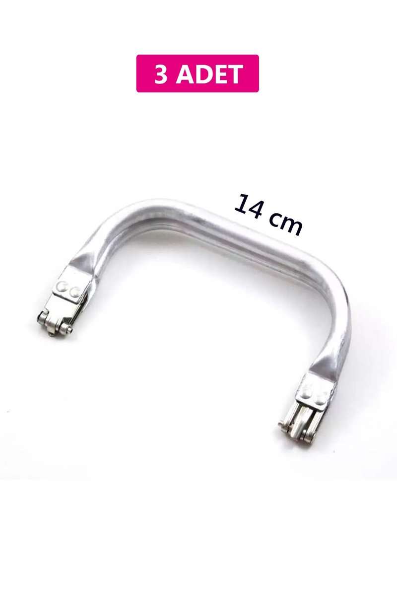 Gizli Metal Çanta Bursu – 3 Adet - 14 cm - Metal Çanta Aparatı Çanta Aksesuarı