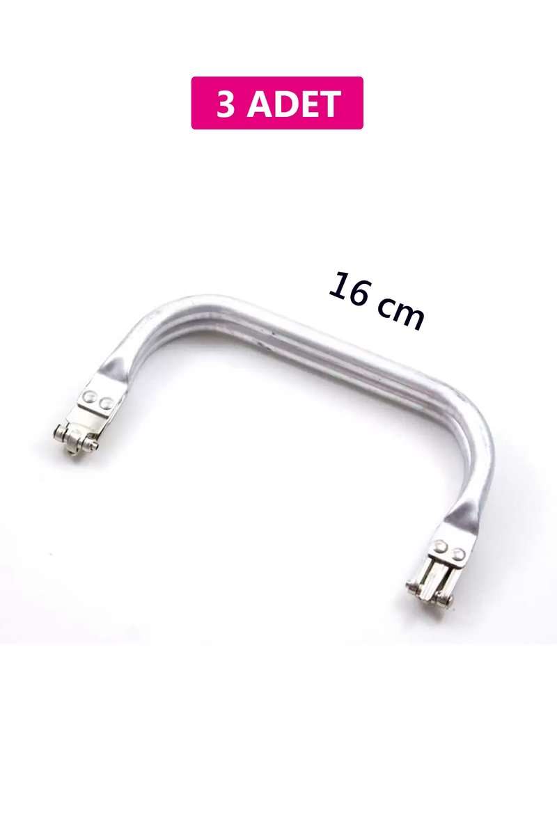 Gizli Metal Çanta Bursu – 3 Adet - 16 cm - Metal Çanta Aparatı Çanta Aksesuarı
