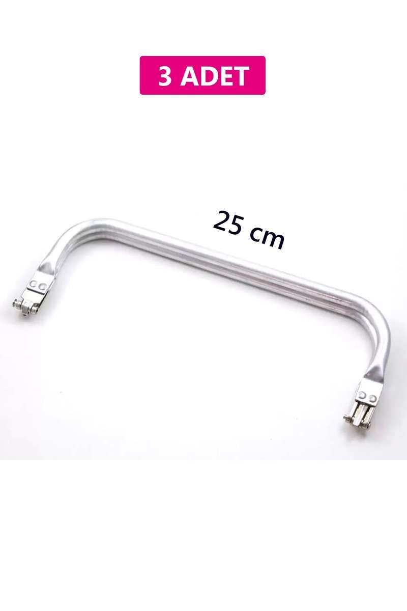 Gizli Metal Çanta Bursu – 3 Adet - 25 cm - Metal Çanta Aparatı Çanta Aksesuarı