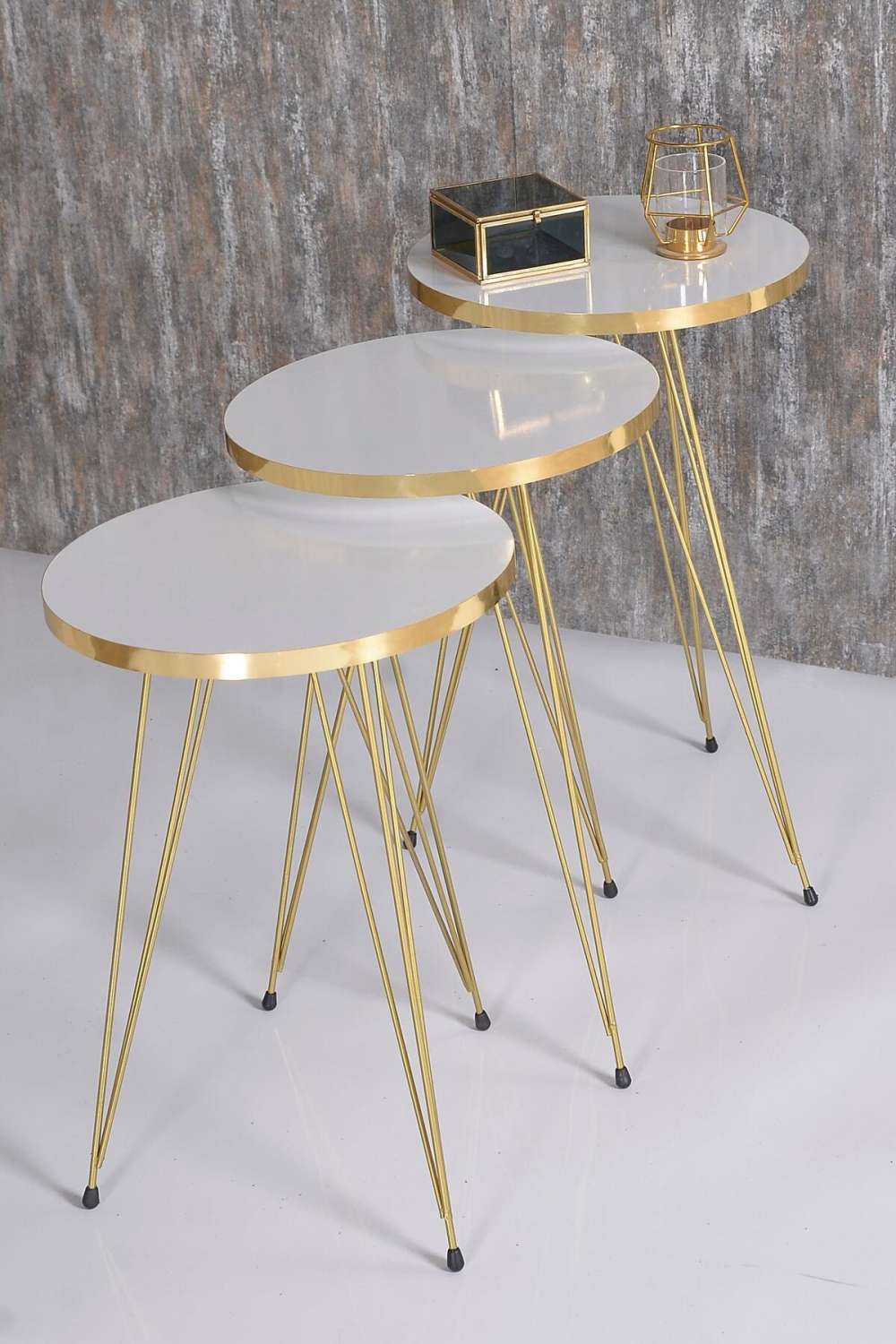 Gold Tel Zigon Beyaz 3 lü