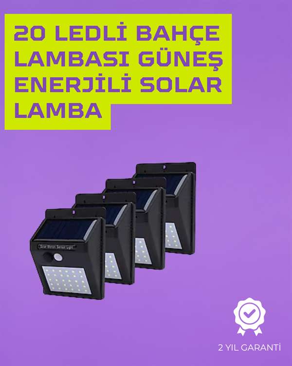 Güneş Enerjili Akıllı Duvar Lambası | PIR Sensörlü, Otomatik Aydınlatma, Dış Mekan İçin