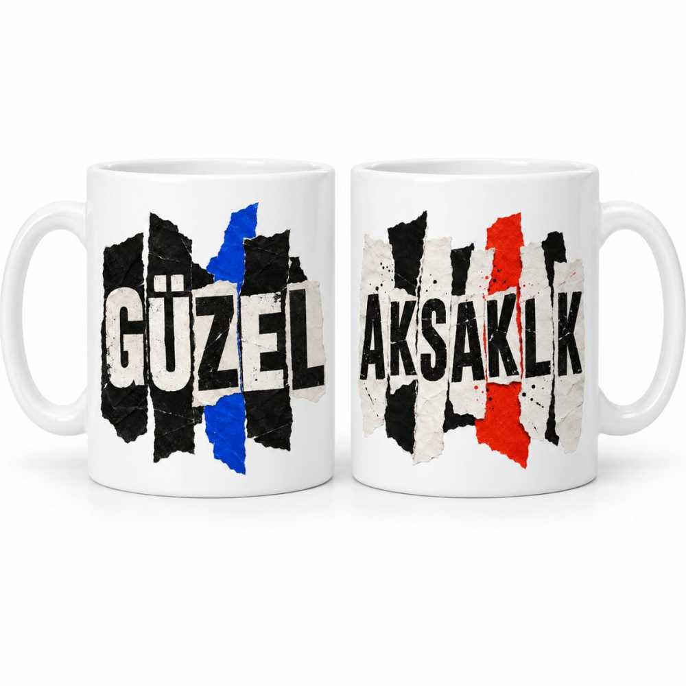 Güzel Aksaklık 2'li Porselen Kupa Seti - MODEL 701