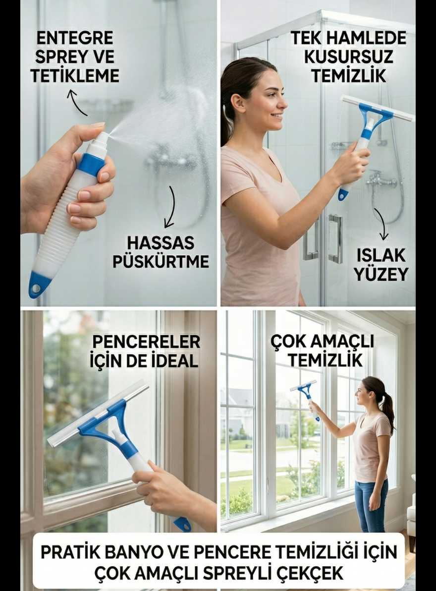 HBNET Pratik Sprey Mekanizmalı Cam Sileceği
