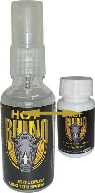 Hotrhino Geciktiricisprey + Rhino 30 Lu Erkek *katılık* Formülü