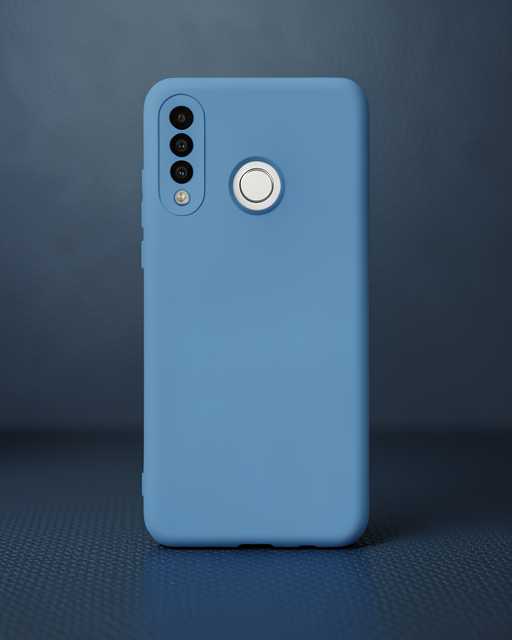 Huawei P30 Lite Kılıf Nano İçi Kadife Silikon - Mavi