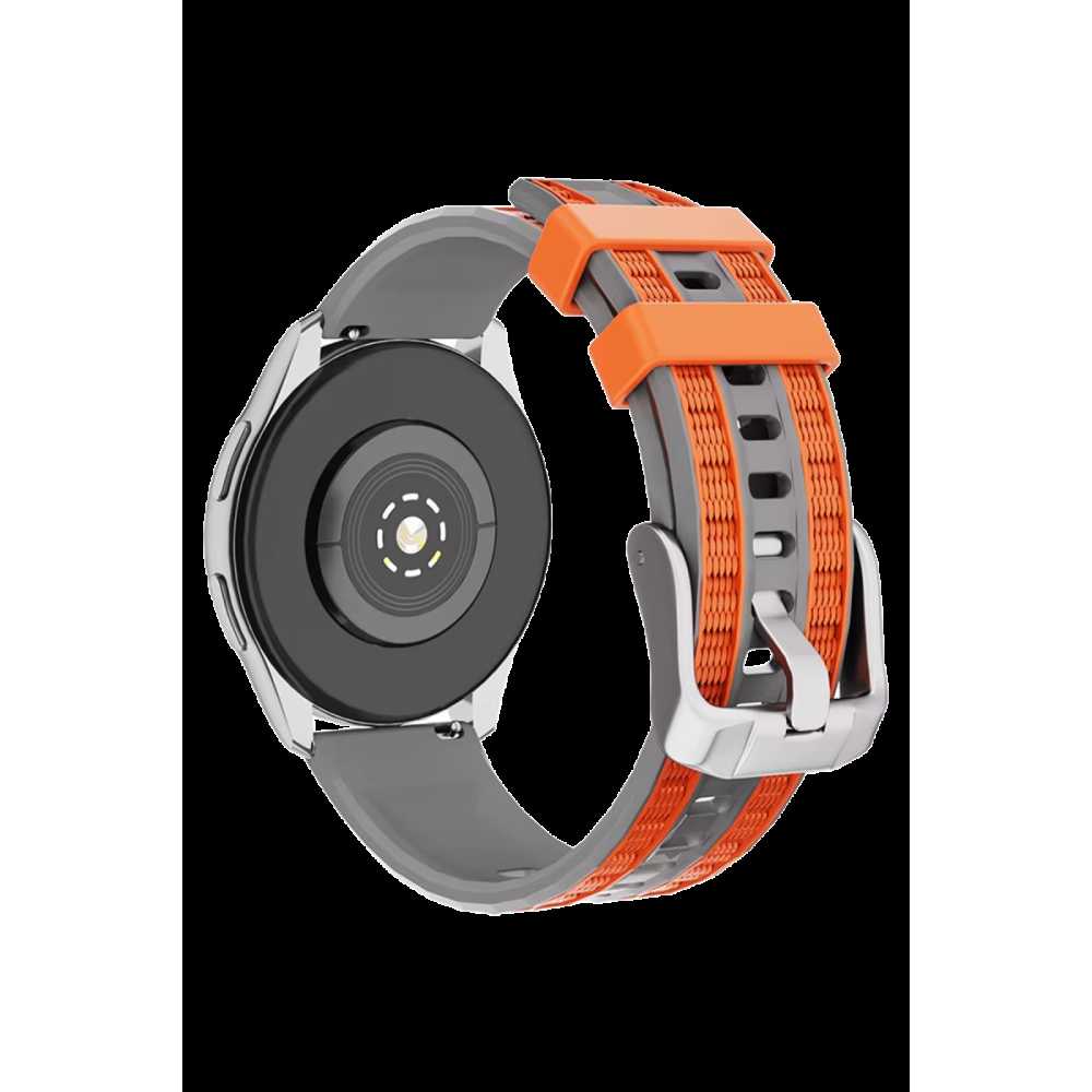 Huawei Watch GT 5 Explorer Duo Kordon - Gri-Turuncu