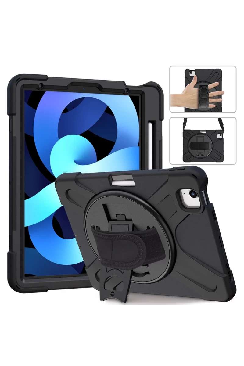 iPad 2025 10.9 10.Nesil (A16) Kılıf Amazing Tablet Kapak - Siyah