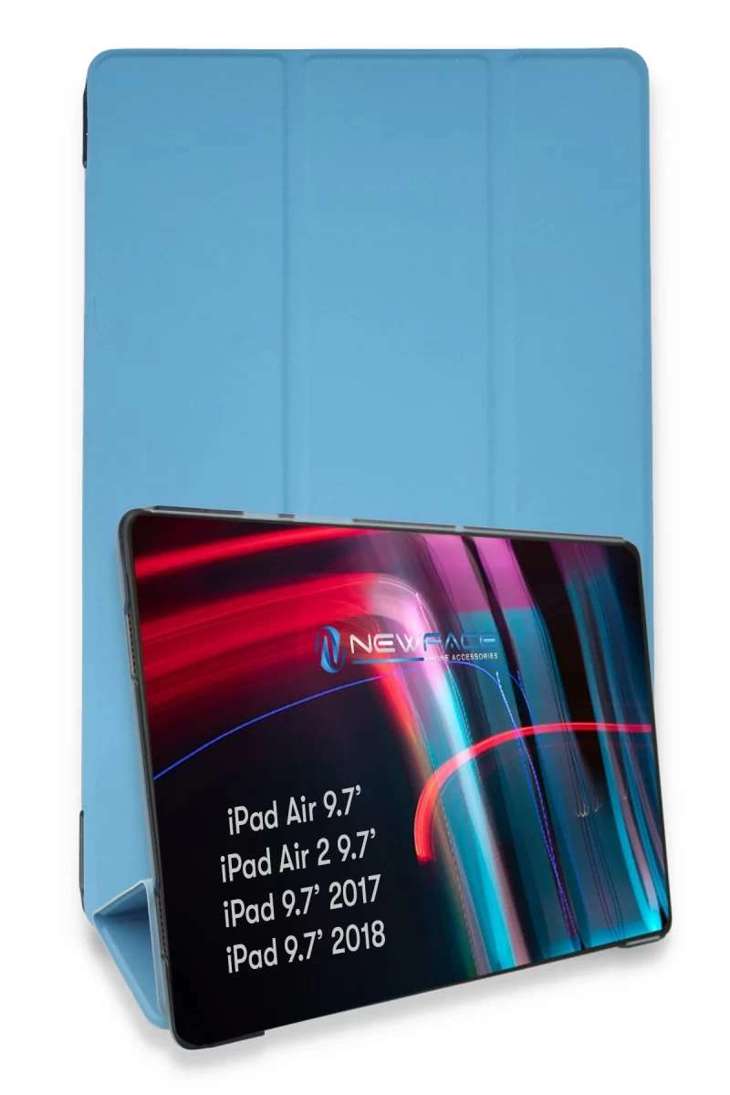 iPad 5 Air 9.7 Kılıf Tablet Smart Kılıf - Mavi