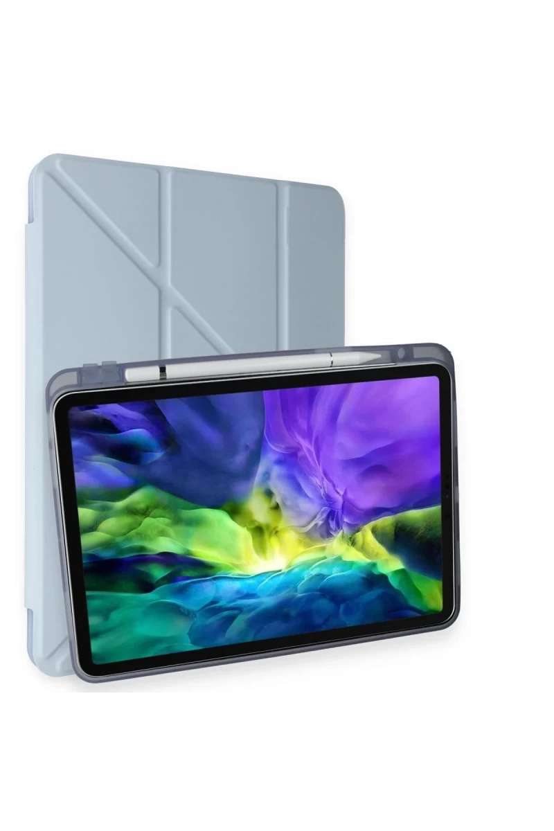 iPad Air 4 10.9 Kılıf Kalemlikli Mars Tablet Kılıfı - Mavi