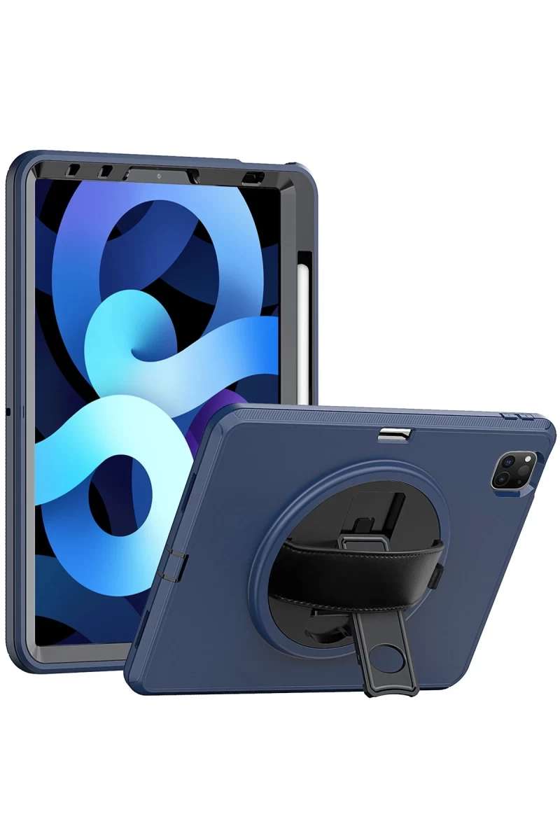 iPad Pro 11 (2018) Kılıf Hand Strap Tablet Kılıfı - Lacivert