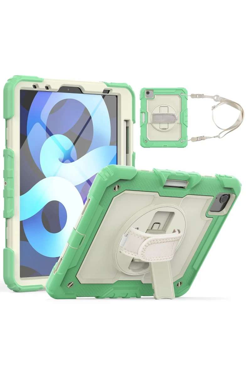 iPad Pro 11 (2020) Kılıf Strap New Tablet Kapak - Yeşil