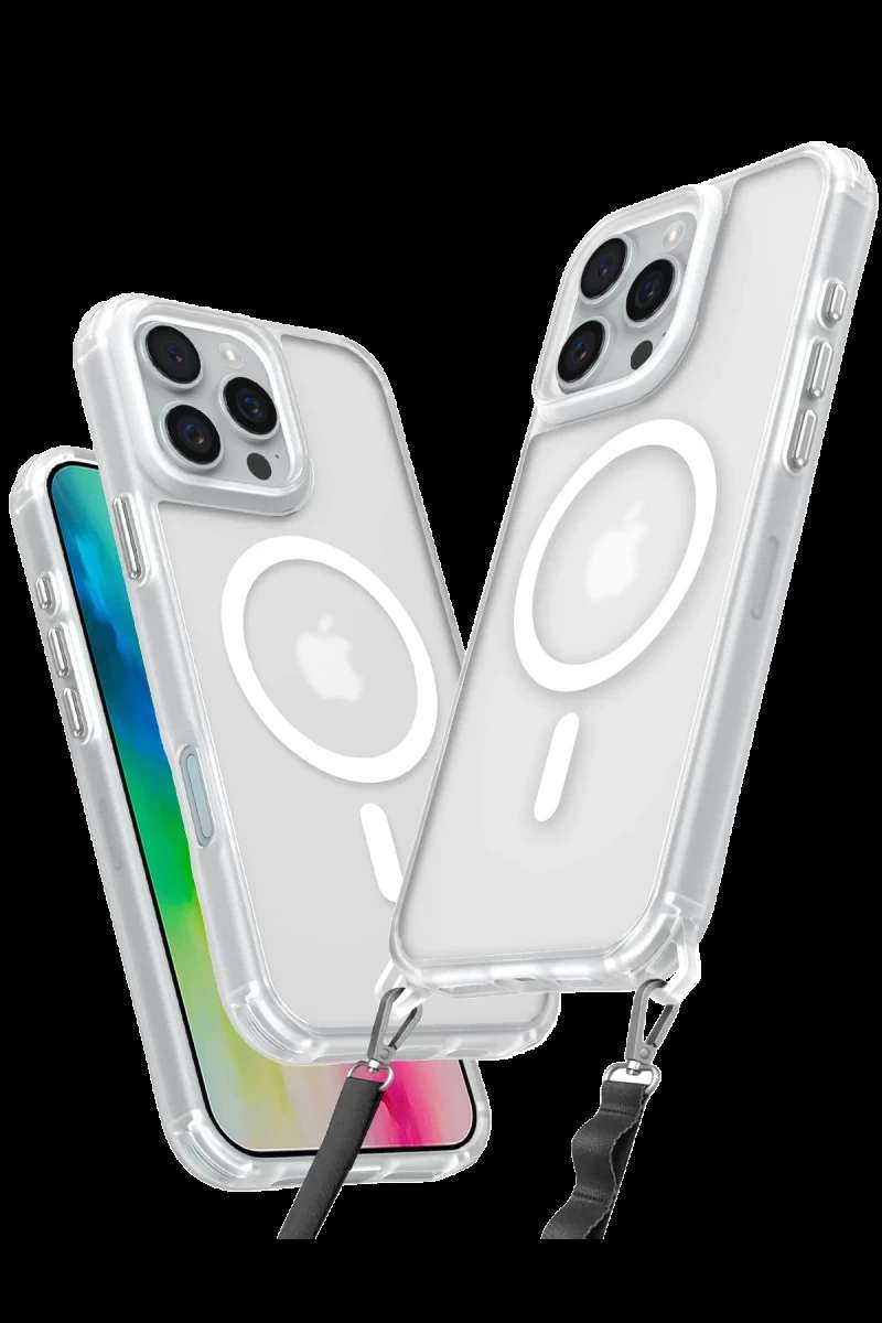 iPhone 16 Pro Max Kılıf Enka Magsafe Silikon Kılıf - Şeffaf
