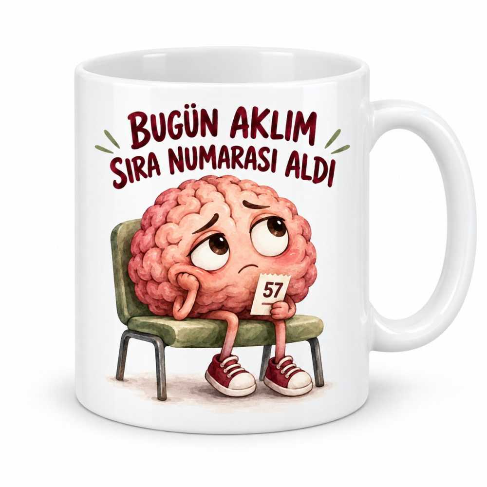 İşlem Sırası Tasarımlı Porselen Kupa - MODEL 1021