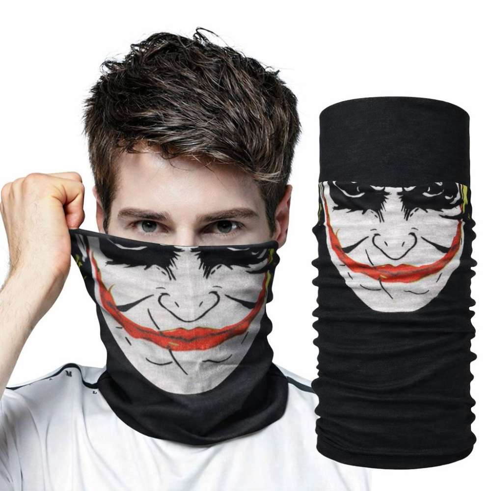 Joker Desenli Çok Amaçlı Buff ? Yüz, Boyun ve Bandana Maskesi 5 No