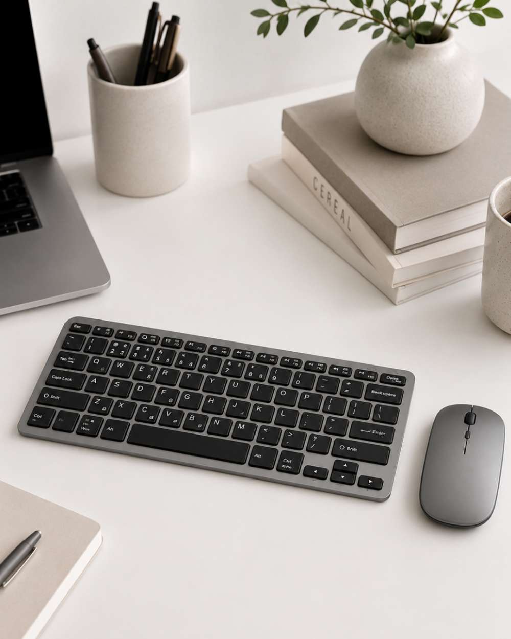 Kablosuz Bluetooth Klavye Mouse Seti Şarjlı Tablet Laptop Uyumlu