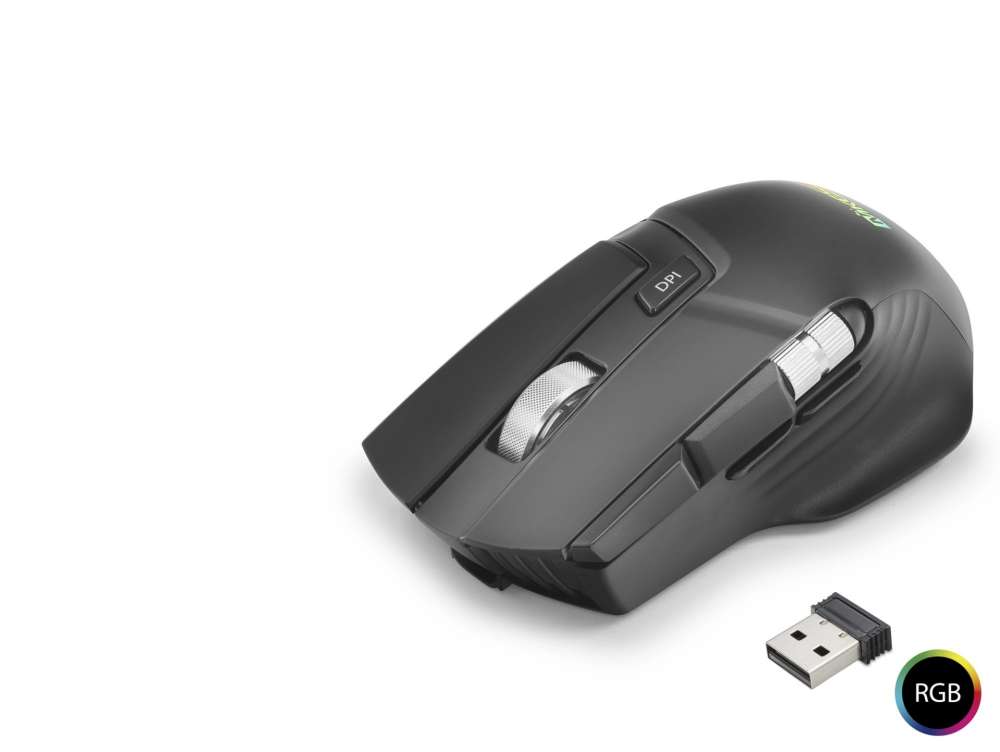 Kablosuz RGB Mouse 10000 DPI 10 Tuş Bluetooth ve USB