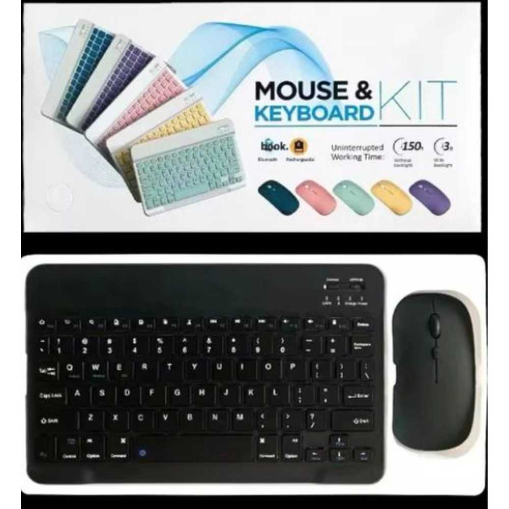 Kablosuz Siyah Klavye Mouse Seti 2.4GHz Ergonomik Tasarım