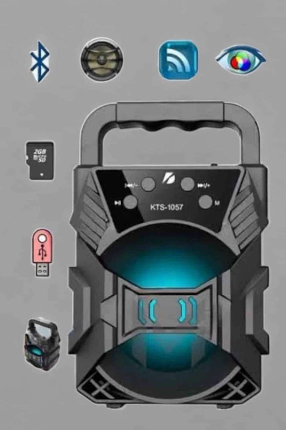 Kablosuz Taşınabilir Bluetooth Hoparlör 3 İnç Ses Deneyimi