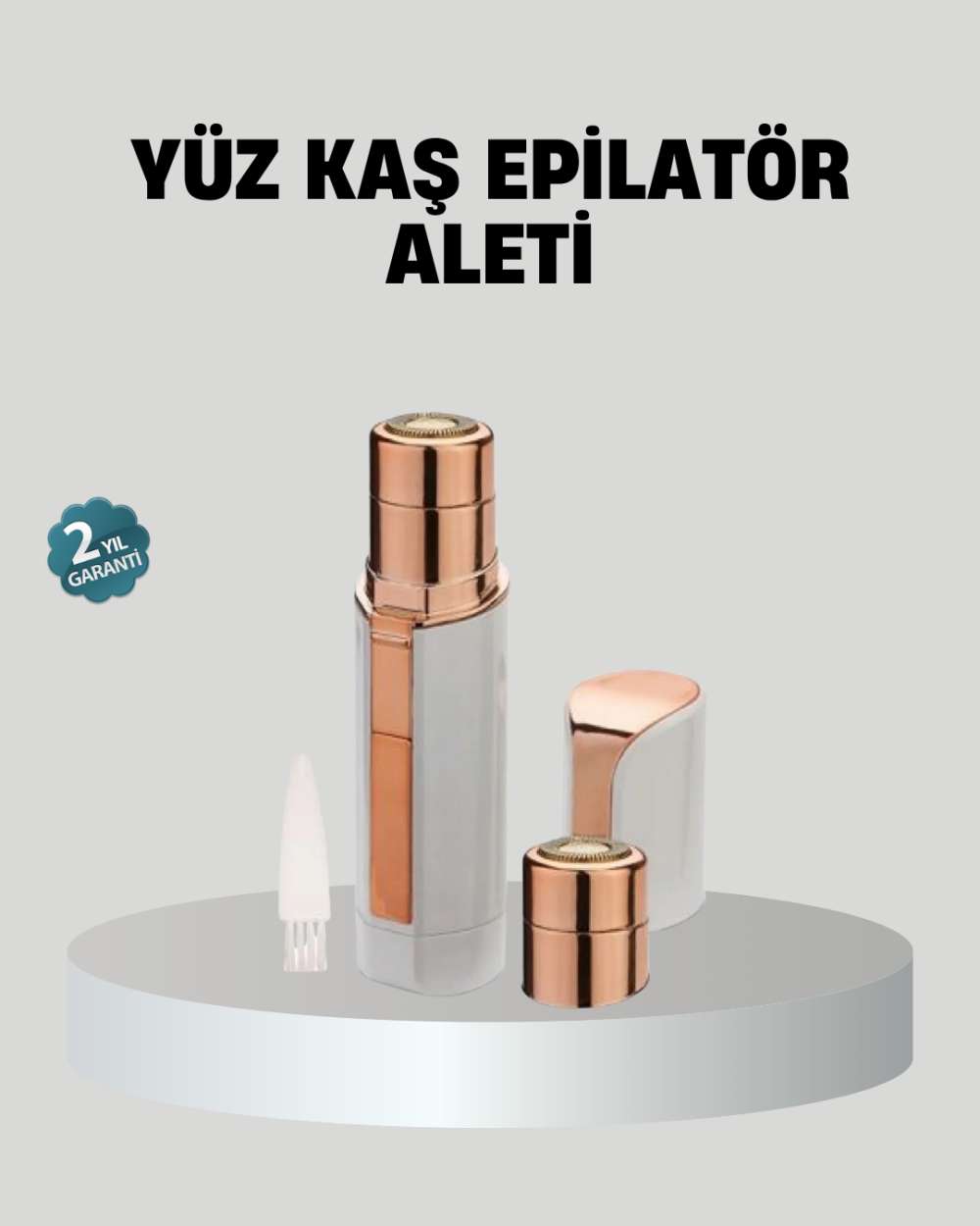 Kadınlar İçin Yüz ve Kaş Epilatörü – Hassas Cilt Dostu, Pil ile Çalışan, Taşınabilir ve Şık Tasarım
