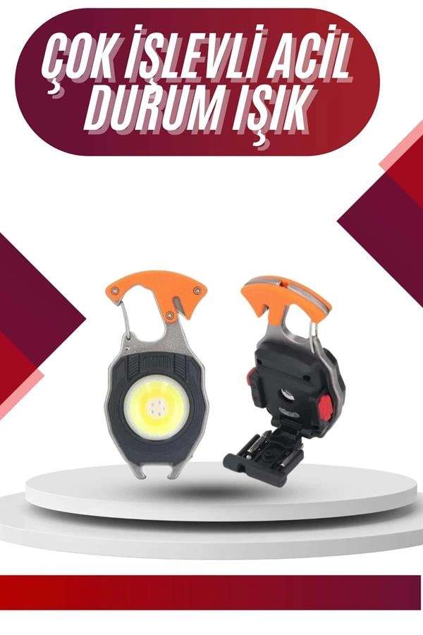 Kamp İçin Taşınabilir 7 Modlu Mini Led Lamba USB Şarjlı