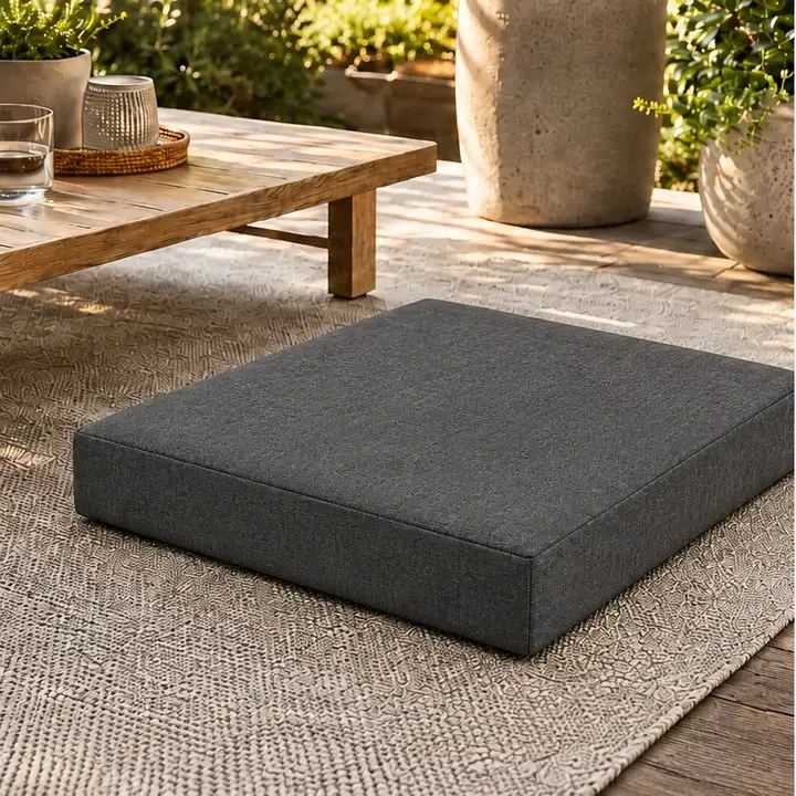 Kedi Köpek Yatağı Kare Blok Minder · 50 × 50 × 7 cm · Antrasit