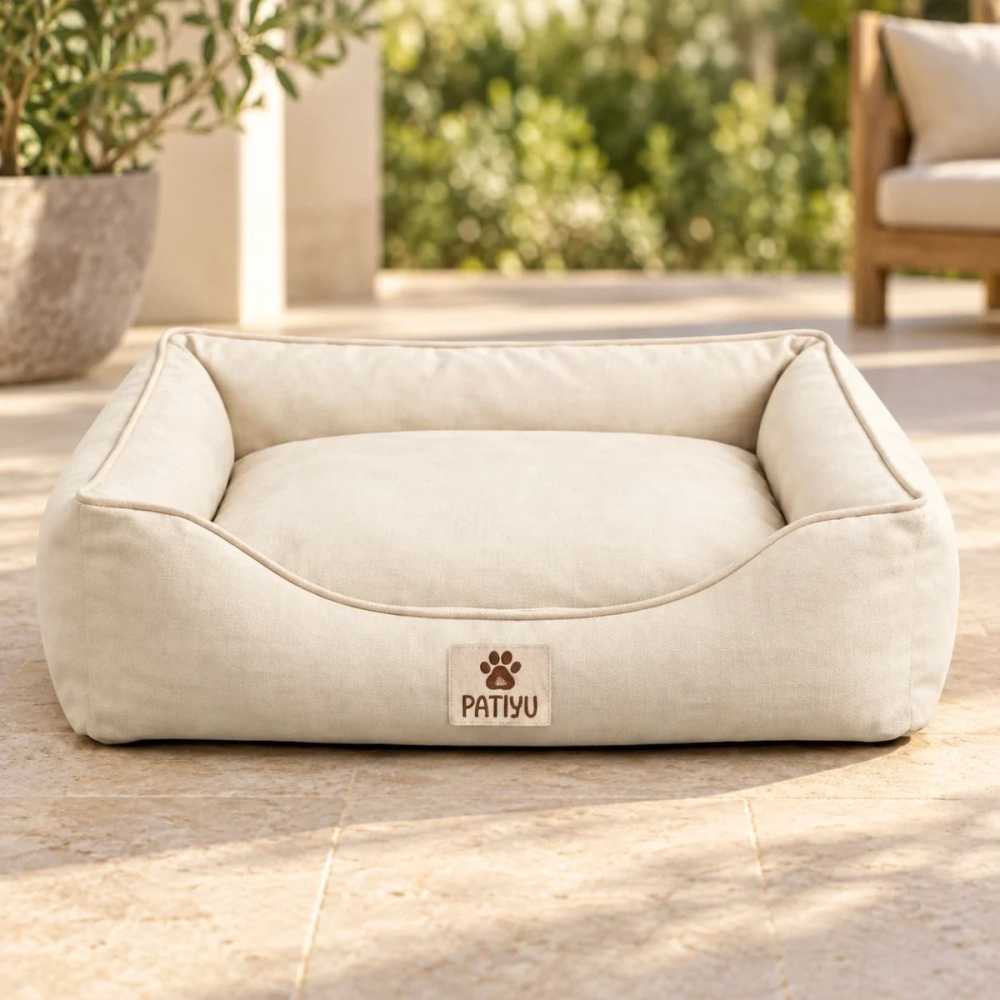 Kedi Köpek Yatağı Vera Premium Yatak - Krem / Medium