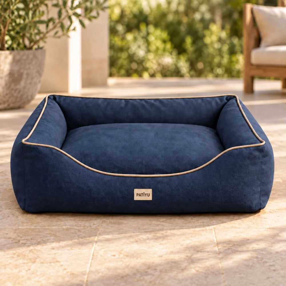 Kedi Köpek Yatağı Vera Premium Yatak - Lacivert / XLarge