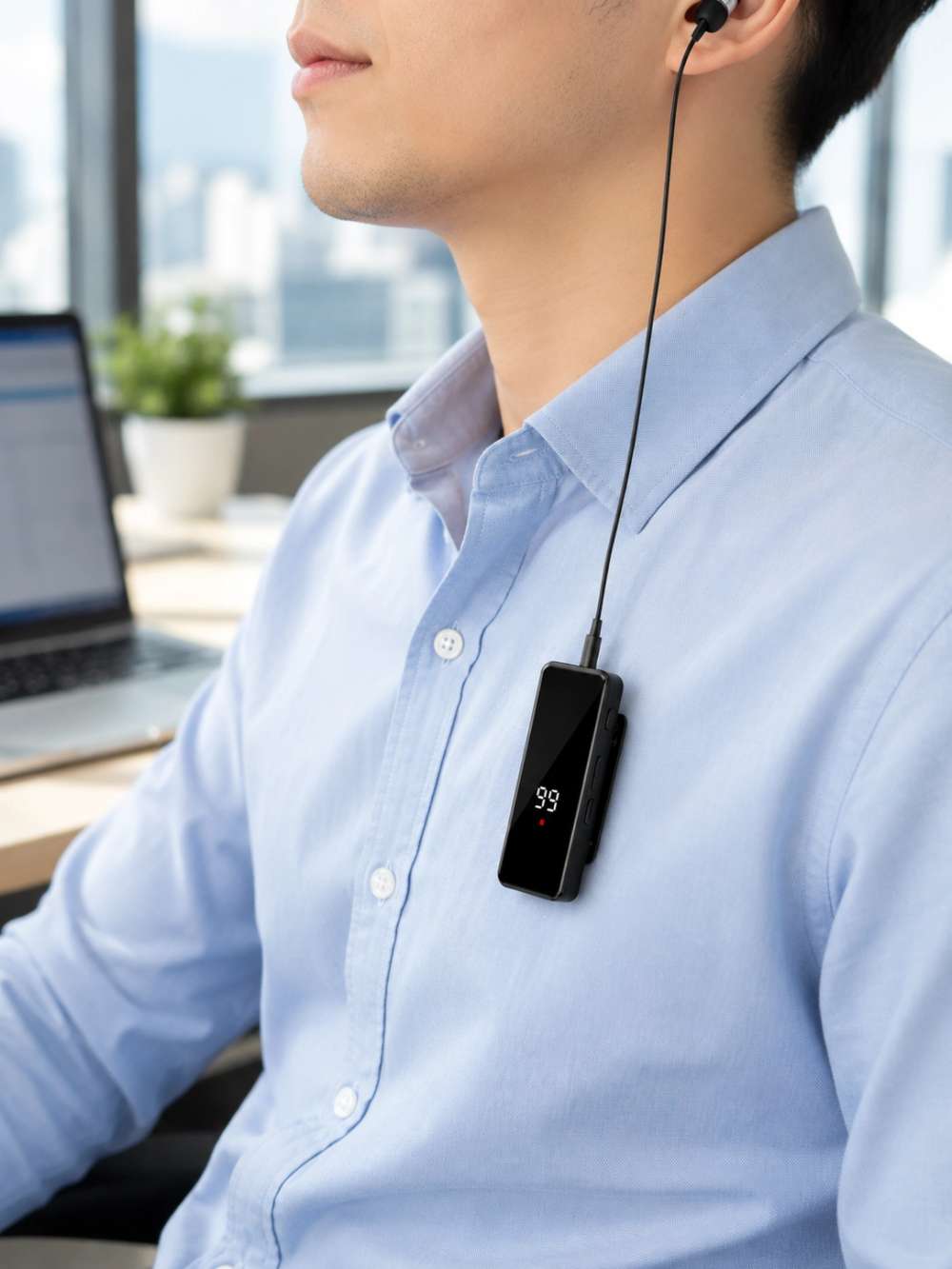 Kompakt Tasarımlı Bluetooth Kulaklık Tek Kulaklık Klipsli
