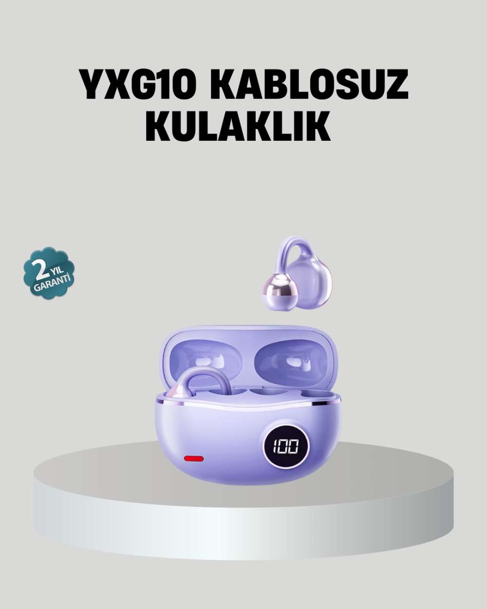 Kulak Arkası Klipsli Bluetooth Kulaklık YXG10 Silikon Malzemeli Ergonomik