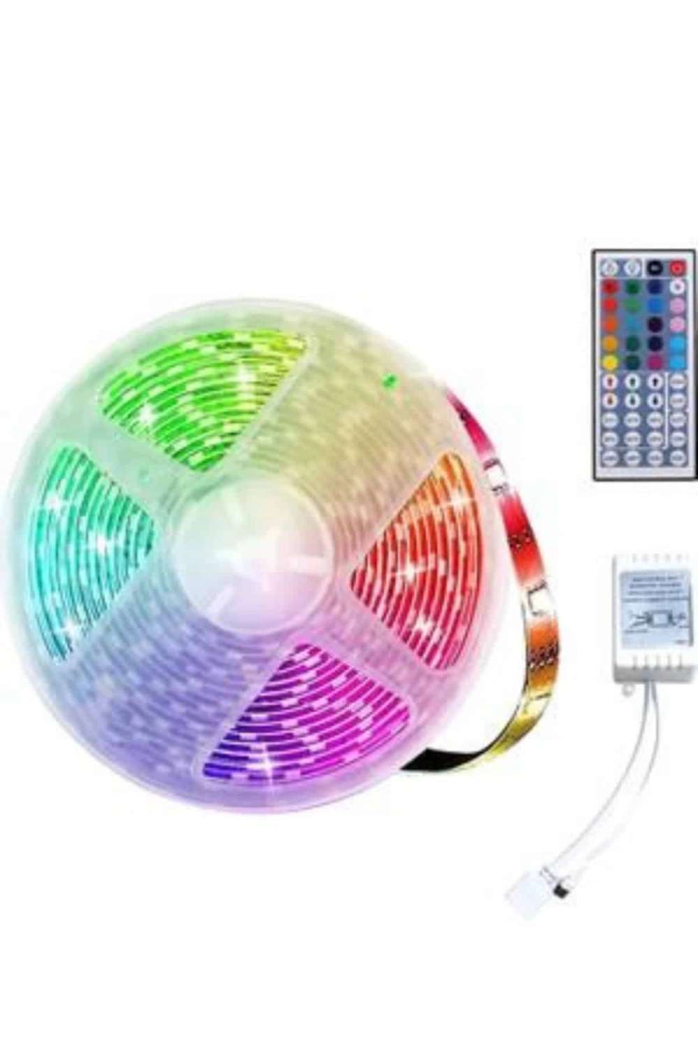 Kumandalı RGB Şerit LED Lamba 10 Metre İç Mekan Kullanımı