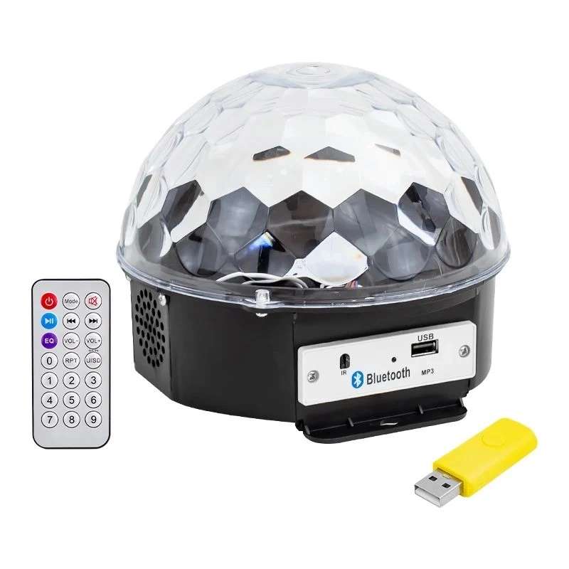 Kumandalı Yarım Dünya Disko Topu USB Bluetooth Hoparlör 18x18 cm
