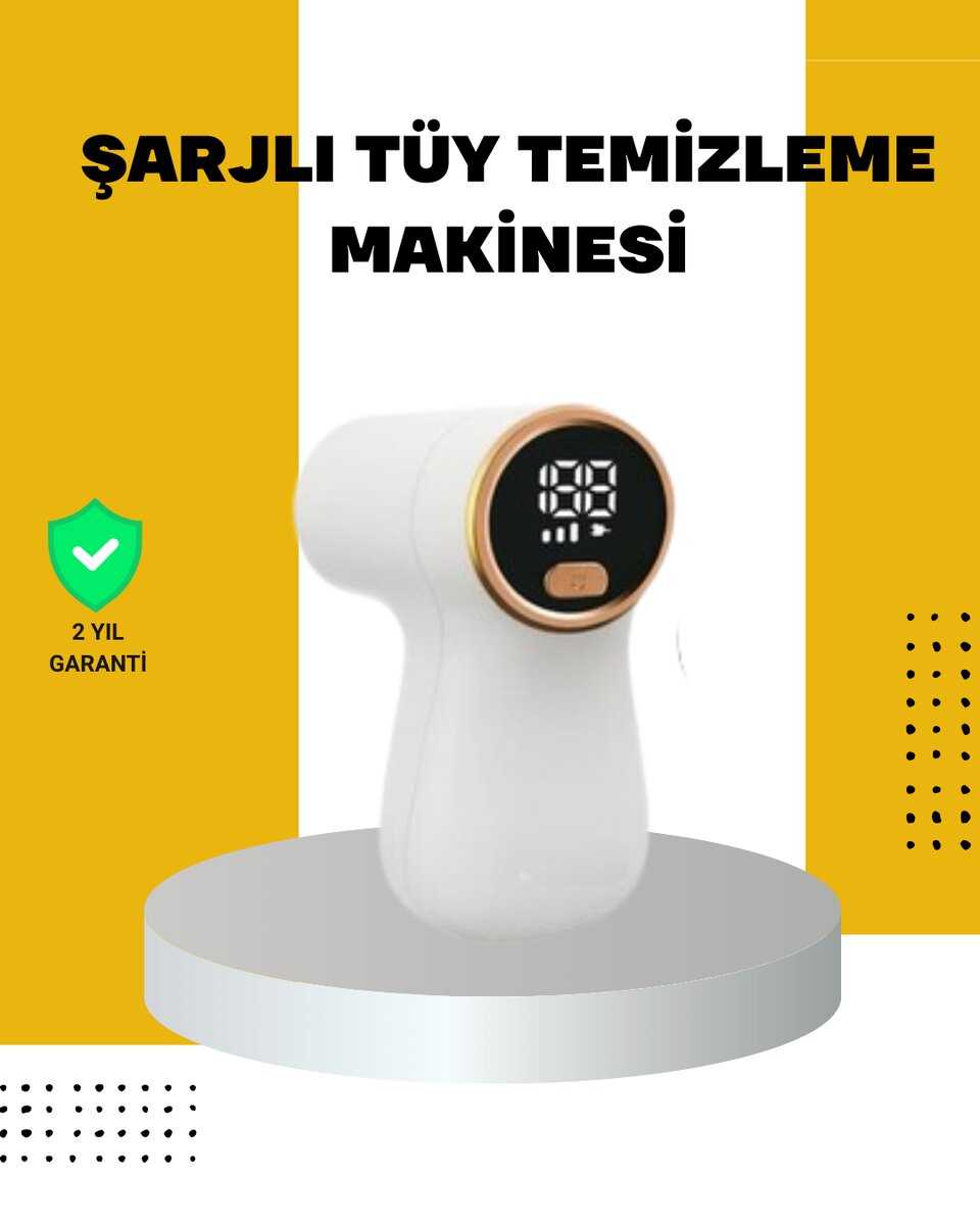 Kumaşlar İçin Tüy ve Hav Temizleme Makinesi Type C Şarjlı