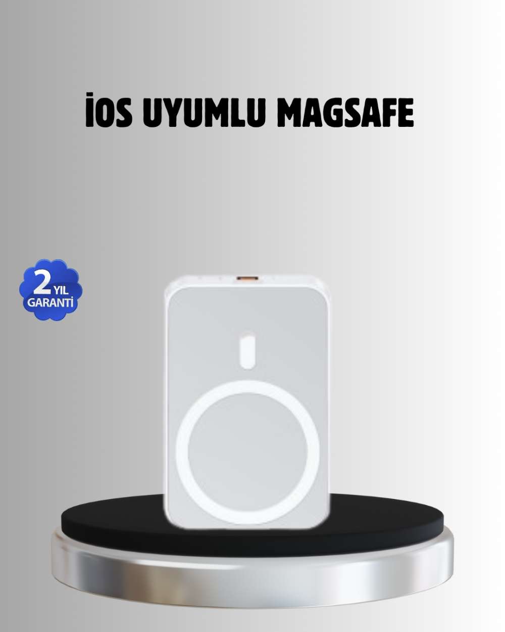 MagSafe Battery Pack Kablosuz Hızlı Şarj, Kompakt ve Taşınabilir Güç Bankası