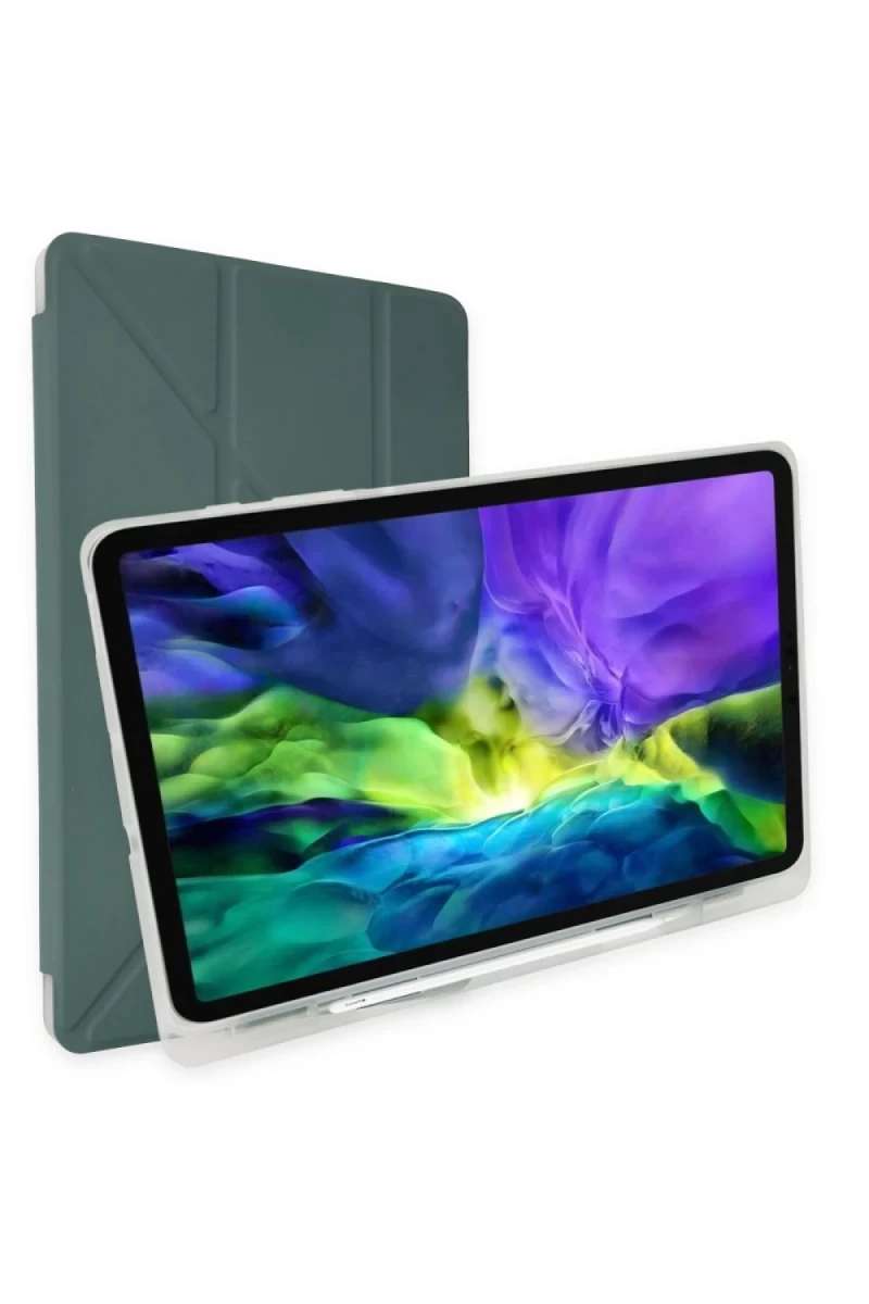 MatePad SE Kılıf Kalemlikli Mars Tablet Kılıfı - Koyu Yeşil