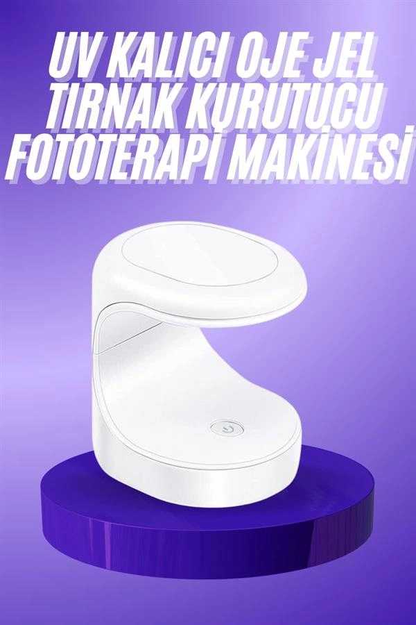 Mini Seyahat Tipi Oje Kurutucu 16 Watt Mor Işık