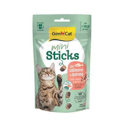 Mini Sticks Somonlu ve Kinoalı Kedi Ödül Maması 50 Gr