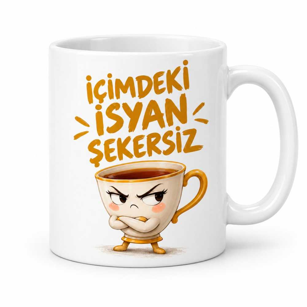 Minik İsyan Tasarımlı Porselen Kupa - MODEL 1033