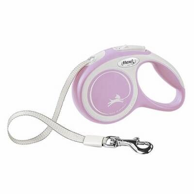 New Comfort Otomatik Şerit Köpek Gezdirme Tasması XS 3 Mt Rose